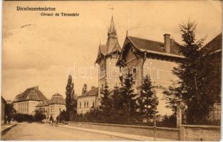 1912 Dicsőszentmárton, Tarnaveni, Diciosanmartin; Olvasó és Társaskör. Jeremiás Sándor kiadása / reading club (EK)