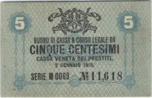 Olaszország/Velence/osztrák-magyar megszállás 1918. 5c T:I