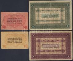Olaszország/Velence/osztrák-magyar megszállás 1918. 10c, 50c, 1L, 2L összesen 4klf db T:III