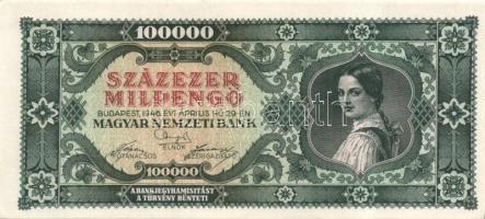 1945-46. 7klf infla bankjegy benne MP,BP T:I,I-