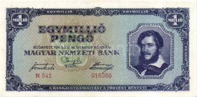 1945-46. 7klf infla bankjegy benne MP,BP T:I,I-