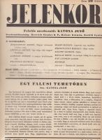 Jelenkor. Társadalmi, politikai és kulturális lap. Felelős szerkesztő: Katona Jenő. Megjelenik minde...