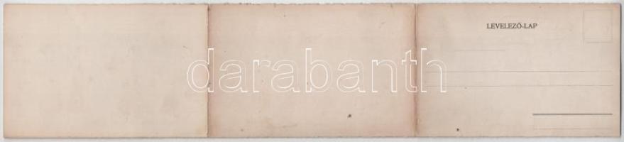 Női művészeti tanoncok elvonulása, bogarak. 3-részes kinyitható panorámalap / Women Art Apprentices,...