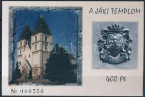 2004 Jáki templom emlékív