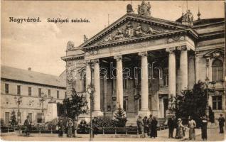 1918 Nagyvárad, Oradea; Szigligeti színház. Rigler József Ede / theatre (kis szakadás / small tear)