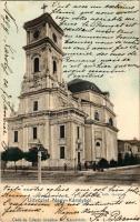 1903 Nagykároly, Carei; Római katolikus templom. Csókás László kiadása / Catholic church (fl)