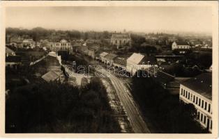 Nagykároly, Carei; látkép, zsinagóga / general view with synagogue