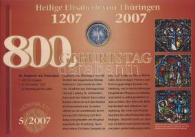 Németország 2007. 10€ Ag "Árpád-házi Szent Erzsébet" (HUNGARIKA!) + 10€...