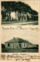 1940 Előszállás, vasútállomás, községháza (r)