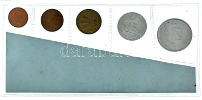 1946. 2f-2Ft (5xklf) az 1960-as években készült hivatalos forgalmi sor fóliatokban T:UNC patina
Ada...