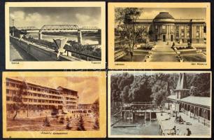 Kb. 100 db MODERN magyar város képeslap + 1 leporello / Cca. 100 modern Hungarian town-view postcards + 1 leporello