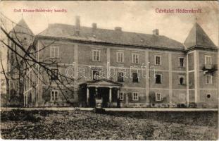 1908 Hédervár, Gróf Khuen-Héderváry kastély. Hédervár és Vidéke fogyasztási szövetkezet kiadása (EB)