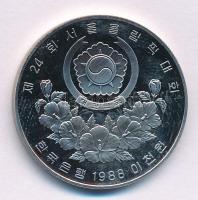 Dél-Korea 1987. 2000W Ni "1988. Nyári Olimpiai Játékok - Szöul / Súlyemelés" T:PP ujjlenyo...