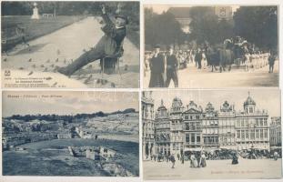 21 db főleg RÉGI külföldi város képeslap vegyes minőségben / 21 mostly pre-1945 European town-view postcards in mixed quality, photo