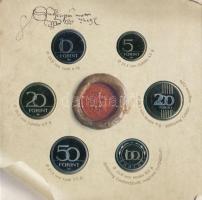 2020. 5Ft-200Ft (6xklf) forgalmi sor + "I. Ulászló aranyforintja" aranyozott, jelzett Ag u...