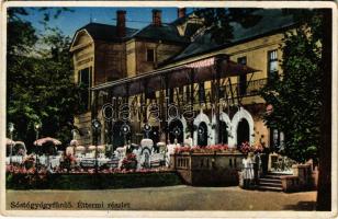 1939 Nyíregyháza, Sóstógyógyfürdő, étterem, pincérek (EK)