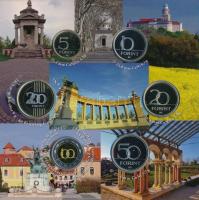 2015. 5Ft-200Ft (6xklf) forgalmi sor szettben + 50Ft Cu-Ni "Nemzeti és Történelmi Emlékhelyek&q...