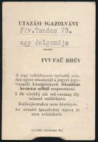 1965 A budapesti ingyenes utazásra jogosító igazolvány