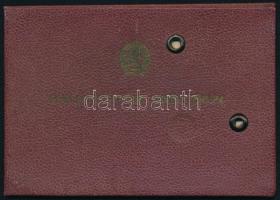 1956 Bp., Élelmiszeripari minisztérium igazolványa