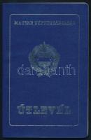 1984 Magyar Népköztársaság által kiállított útlevél brit, belga, német, stb. vízumokkal