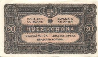 1920. 20K (2x) egyiken számok közt pont T:II+,II
