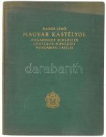 Rados Jenő: Magyar kastélyok. Ungarische Schlösser. Châteaux hongrois. Hungarian Castles. Bp., 1931, Műemlékek Országos Bizottsága - Könyvbarátok Szövetsége (Kir. M. Egyetemi Nyomda), 238+(1) p. A 21-211 oldalak között fekete-fehér fotókkal, valamint szövegközi illusztrációkkal. Kiadói aranyozott egészvászon-kötés, kopott borítóval.