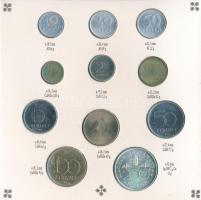 1993. 10f-200Ft (11xklf) forgalmi sor, háromlapos verzió, "Magyarország pénzérméi" karton ...