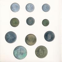 1993. 10f-200Ft (11xklf) forgalmi sor, háromlapos verzió, "Magyarország pénzérméi" karton ...