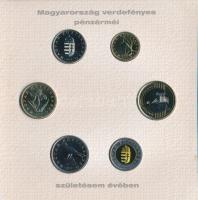 2010. 5Ft-200Ft (6xklf) + Emlékérem "Baby Coin Set - Születési évem pénzérméi" forgalmi so...