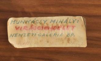 Kellner István (1898-?), Munkácsy Mihály után: Csendélet. Olaj, farost, jelzett a hátoldalán. Dekora...