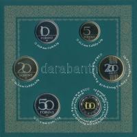 2017. 5Ft-200Ft (6xklf) forgalmi szett + I. László által kibocsátott denár egyoldalas Ag lemezverete...