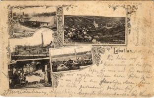 1899 (Vorläufer) Lábatlan, cement gyár, kaszinó belső. Art Nouveau, floral (szakadás / tear)