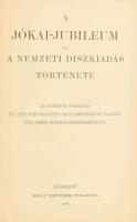 A Jókai-jubileum és a nemzeti díszkiadás története. Az előfizetők névsorával és a száz kötet részletes tartalomjegyzékével, valamint Jókai összes írásainak bibliographiájával. Bp. 1898. Révai. 251 l. Jókai Mór összes művei. Nemzeti kiadás C. kötet. Korabeli aranyozott egészvászon-kötésben. Hibátlan példány.