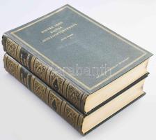 Pintér Jenő: - - magyar irodalomtörténete. Képes kiadás. I-II. kötet. I.: A magyar irodalom a XX. századig. II.: A magyar irodalom a XX. században. Bp., 1928, Franklin. Egészoldalas, fekete-fehér és színes képekkel illusztrálva. Kiadói aranyozott egészvászon-kötés, a borítón kopásnyomokkal, az I. kötet gerincén kis sérüléssel, megerősített kötéssel, beragasztott plusz egy lappal az első kötetben rajta a szerző, Pintér Jenő (1881-1940) irodalomtörténész által Zlinszky Aladár (1864-1941) irodalomtörténésznek szóló DEDIKÁCIÓVAL!