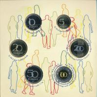 2011. 5Ft-200Ft (6xklf) forgalmi sor szettben, "Magyarország pénzérméi" sorozat T:PP Adamo...