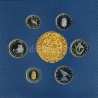 2013. 5Ft-200Ft (6xklf) forgalmi sor szettben + 2013. "I. Lajos aranyforintja" aranyozott ...