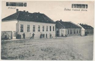 1921 Verbó, Vrbové; állami elemi iskola. Rosenman Bernát kiadása / státna ludová skola / school (EK)