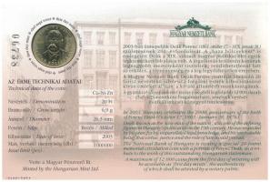 2003. 20Ft Cu-Ni-Zn "Deák Ferenc" elsőnapi veret "06738" sorszámú emléklapon T:U...