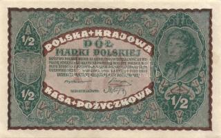 Lengyelország 1920. 1/2M T:I-
