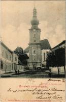 1901 Rozsnyó, Roznava; székesegyház. Vogel D. felvétele, Pauchly Nándor kiadása / cathedral (EK)