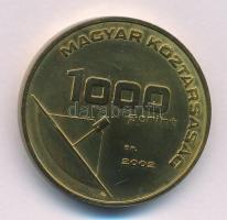 2002. 1000Ft Cu-Zn "Üzenet" szétcsavarható érme, kapszulában T:UNC 
Adamo EM182