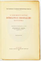 Gróf Széchenyi István döblingi irodalmi hagyatéka. I. köt. Szerk. és bev. ellátta: Károlyi Árpád. Gr...