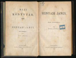 Pór Antal: Hunyadi János. Élet- és korrajz. Házi Könyvtár XIV. köt. Bp., 1873, Szent István-Társulat, XII+309 p. Korabeli félvászon-kötésben, kopott borítóval, foltos lapokkal.