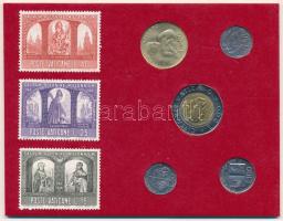 Vatikán 1991-1992. 50L-500L (5xklf) forgalmi összeállítás bélyeges emléklapon T:UNC
Vatican 1991-19...