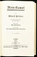 Adolf Hitler: Mein Kampf. Zwei Bände in einem Band. Ungekürzte Ausgabe. München, 1936, Zentralverlag...