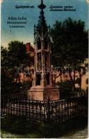 1923 Gyulafehérvár, Alba Iulia; Lousenau szobor / Lousenau-Denkmal / monument (EK)