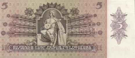 1939. 5P (2x) egyugrású sorszámokkal, erős mindkettő papírráncokkal! T:I