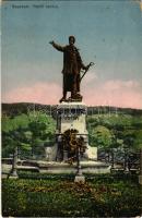 1917 Segesvár, Schässburg, Sighisoara; Petőfi szobor / monument (EK)