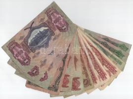 13db-os Pengő és Forint bankjegytétel, közte 1936. 10P csillagos sorszámmal T:F,VG