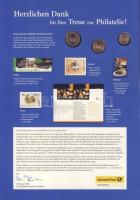 Németország 2005. 1c + 2c + 5c postai ajándéklapon 55c bélyeggel T:BU